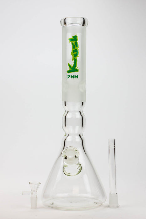 16" KUSH / 7mm / curved tube glass water bong | Jupiter Grass
