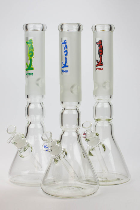16" KUSH / 7mm / curved tube glass water bong | Jupiter Grass