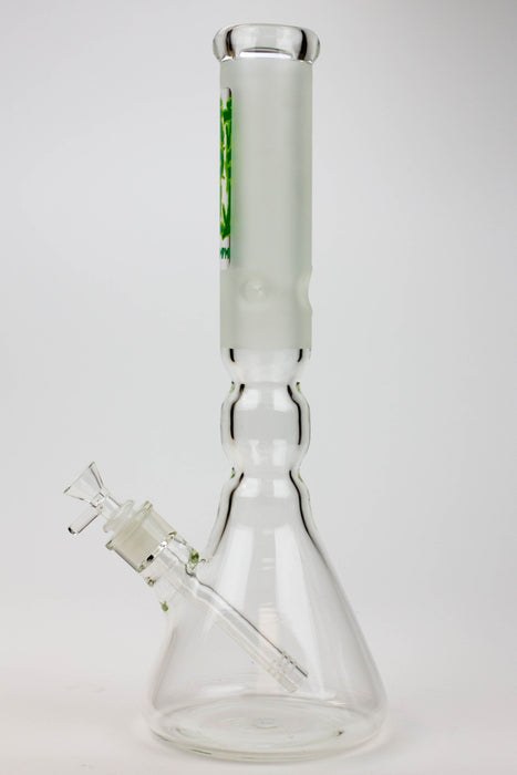 16" KUSH / 7mm / curved tube glass water bong | Jupiter Grass