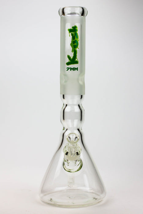 16" KUSH / 7mm / curved tube glass water bong | Jupiter Grass