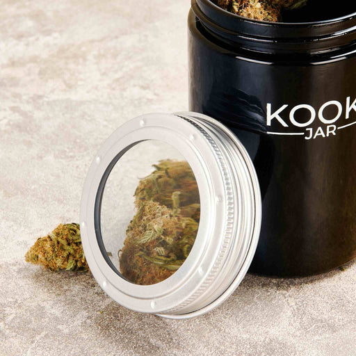 The Tower | Large Glass Stash Jar with 5x Magnifying Lid | Jupiter Grass