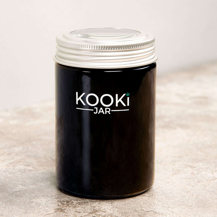 The Tower | Large Glass Stash Jar with 5x Magnifying Lid | Jupiter Grass