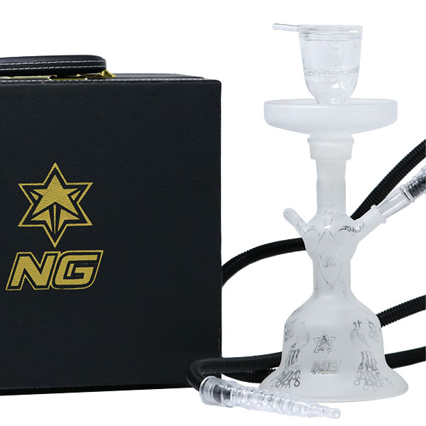 NG-13 inch Sandblasted Hookah Set [TD-2] | Jupiter Grass