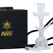 NG-13 inch Sandblasted Hookah Set [TD-2] | Jupiter Grass
