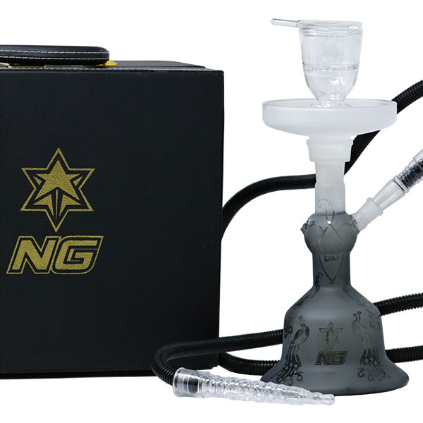 NG-13 inch Sandblasted Hookah Set [TD-2] | Jupiter Grass