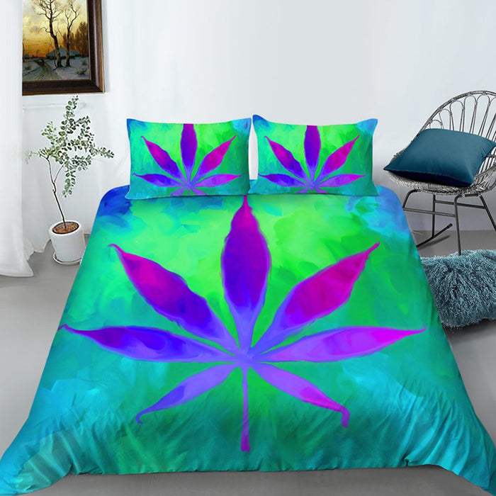 Mr Johnny Green | Digital Printed 3Pcs Queen Size Duvet Cover | Jupiter Grass