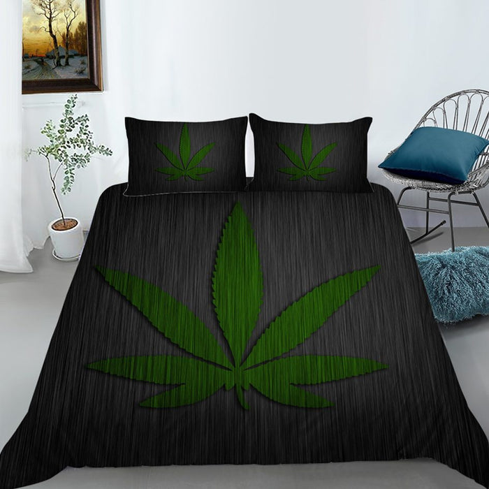 Mr Johnny Green | Digital Printed 3Pcs Queen Size Duvet Cover | Jupiter Grass