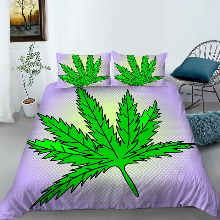 Mr Johnny Green | Digital Printed 3Pcs Queen Size Duvet Cover | Jupiter Grass