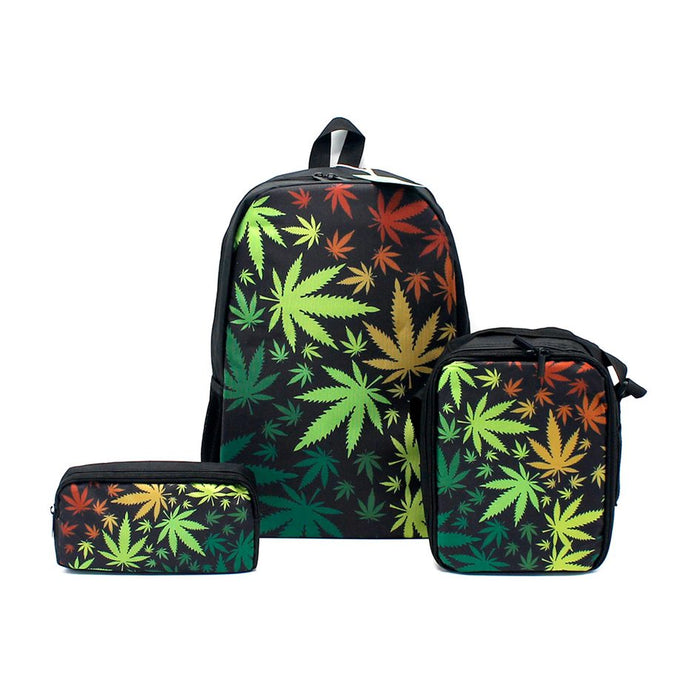 Mr Johnny Green | 3Pcs School Bag Set | Jupiter Grass