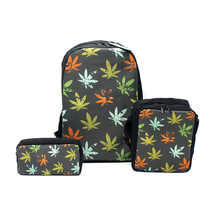 Mr Johnny Green | 3Pcs School Bag Set | Jupiter Grass