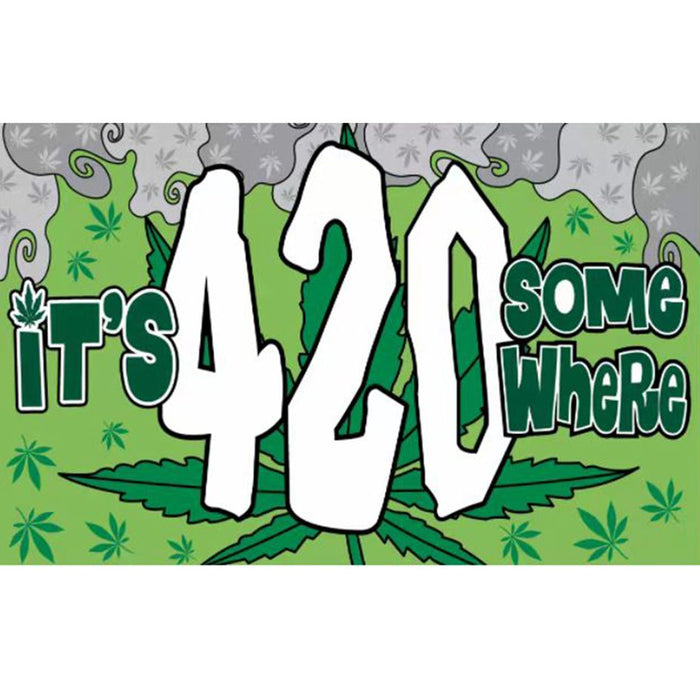 Digital Printed Marijuana Flag | Jupiter Grass