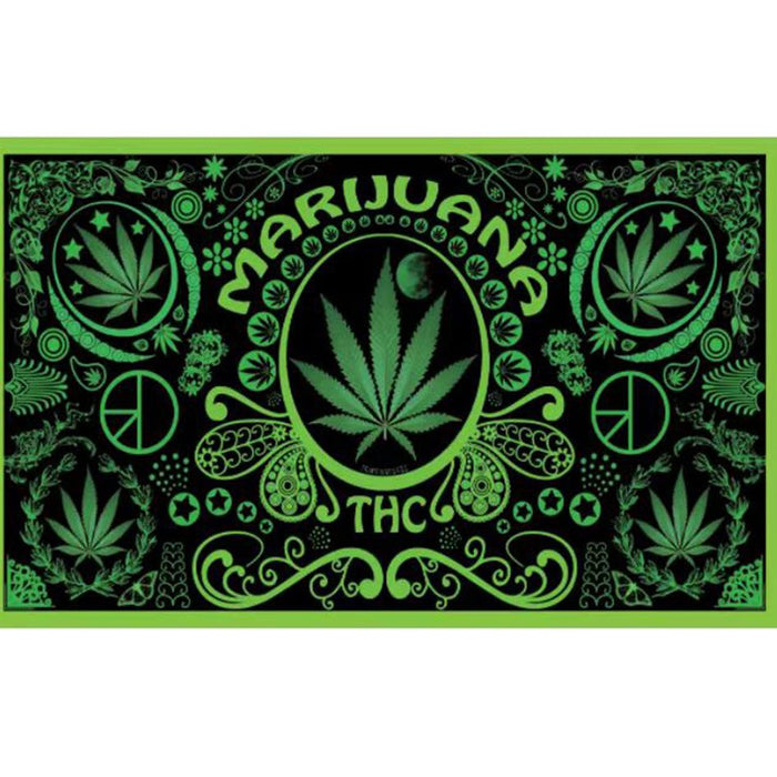 Digital Printed Marijuana Flag | Jupiter Grass