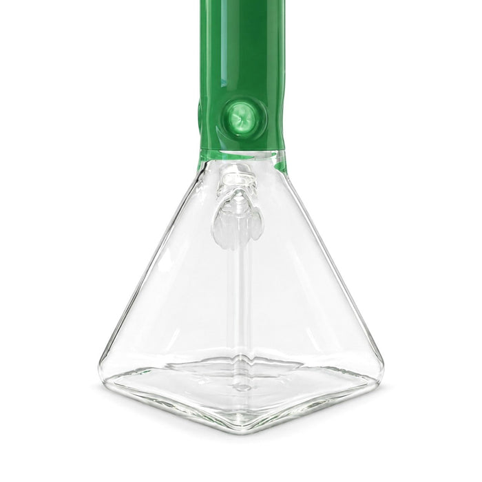 Fortune 18" 7mm Square Base Glass Water Pipe 50mm Neck