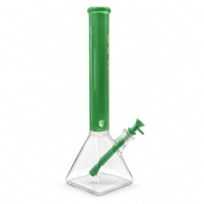 Fortune 18" 7mm Square Base Glass Water Pipe 50mm Neck