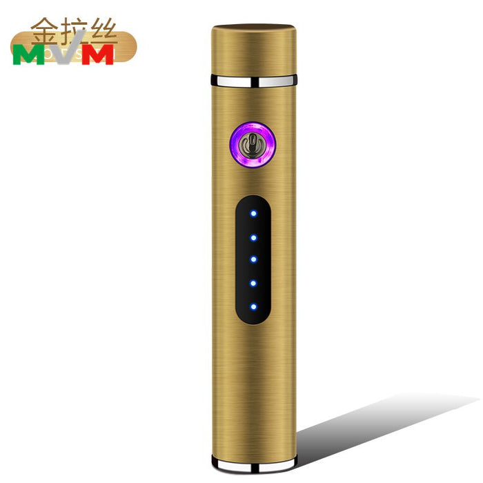 Portable Electronic Lighter USB Arc pipe Lighter with LED Button and Battery Indicator [MLT233] | Jupiter Grass