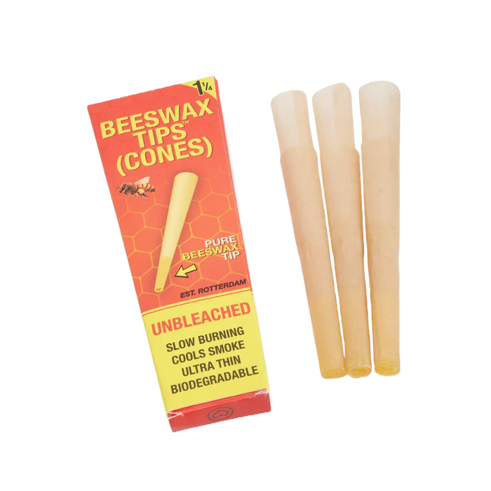 BEESWAX TIPS™ 1-1/4 PRE ROLLED CONES BOX OF 21 | Jupiter Grass