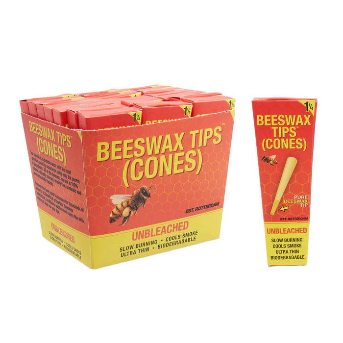 BEESWAX TIPS™ 1-1/4 PRE ROLLED CONES BOX OF 21 | Jupiter Grass