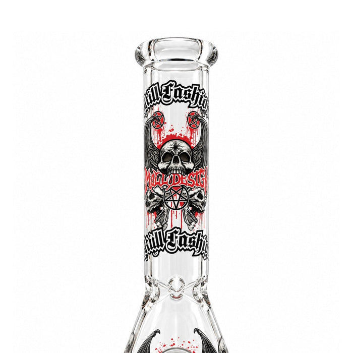 10" Glow-in-the-Dark Skull Graphic Beaker