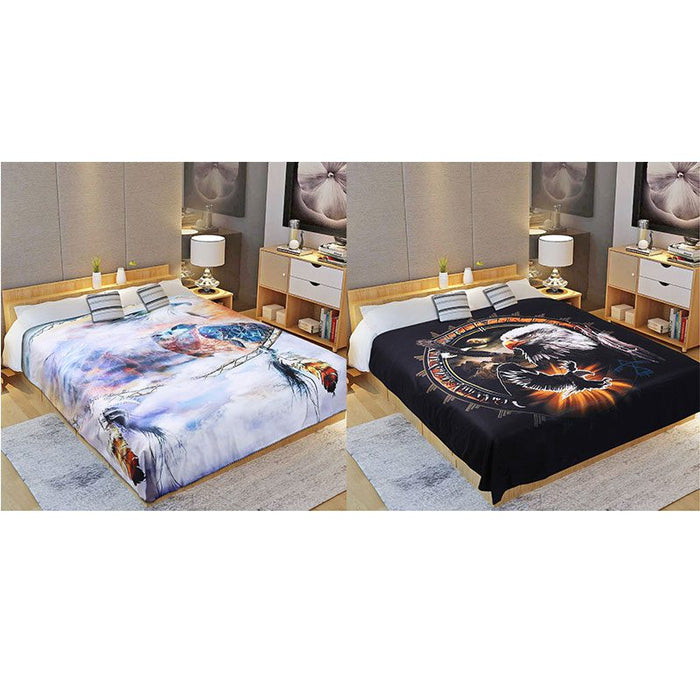 Digital Printed Single layer 2ply Licensed Fleece Blanket [Combo-C] | Jupiter Grass