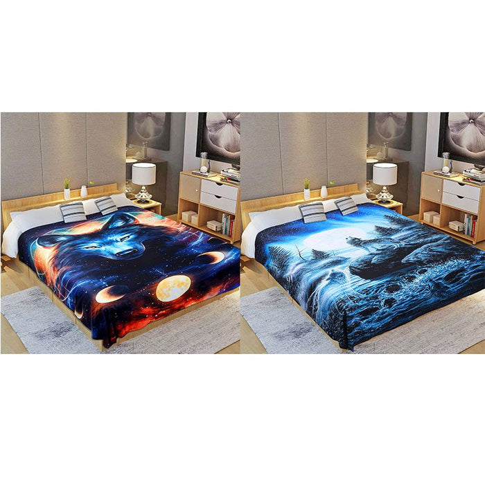 Digital Printed Single layer 2ply Licensed Fleece Blanket [Combo-C] | Jupiter Grass