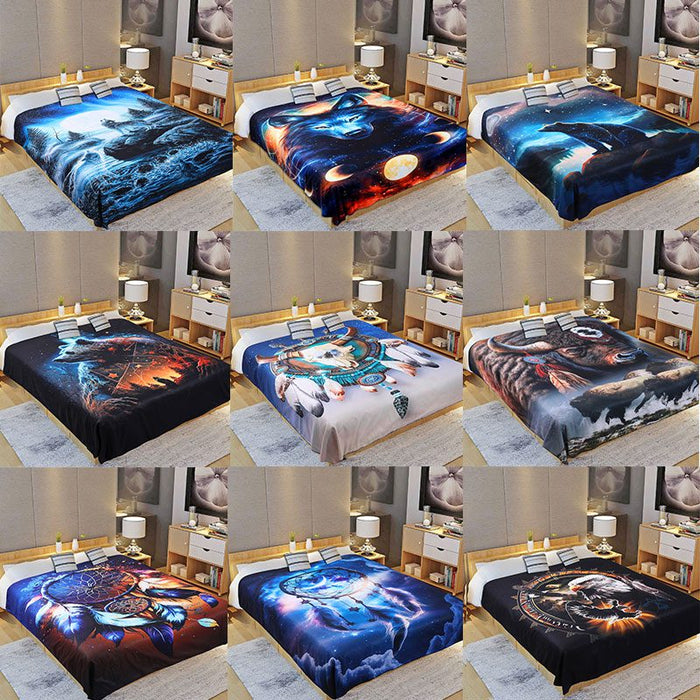 Digital Printed Single layer 2ply Licensed Fleece Blanket [Combo-C] | Jupiter Grass