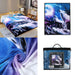 Digital Printed Single layer 1 ply Licensed Fleece Blanket [Combo-B] | Jupiter Grass