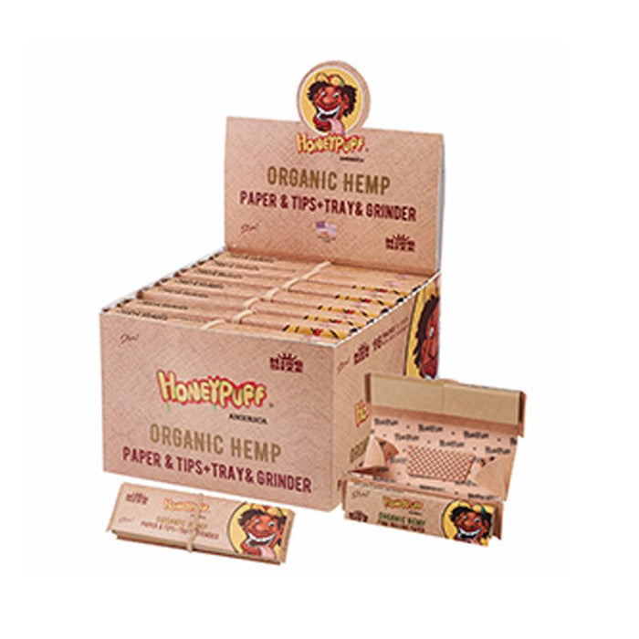 Honey Puff | Rolling Kit – Organic Hemp King Size Kit (16 Packs/Display)  [P1183-03] | Jupiter Grass