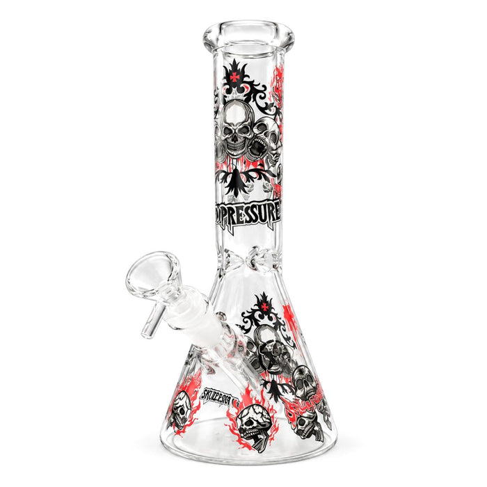 10" Glow-in-the-Dark Skull Graphic Beaker