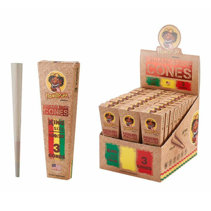 HoneyPuff | Pre-Rolled Organic Hemp Cones –  30 Packs/Display [P1173-01] | Jupiter Grass