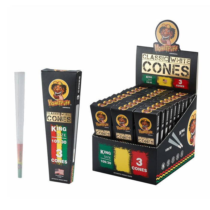 HoneyPuff | Pre-Rolled Single WhiteCones –  30 Packs/Display [P1173-03] | Jupiter Grass