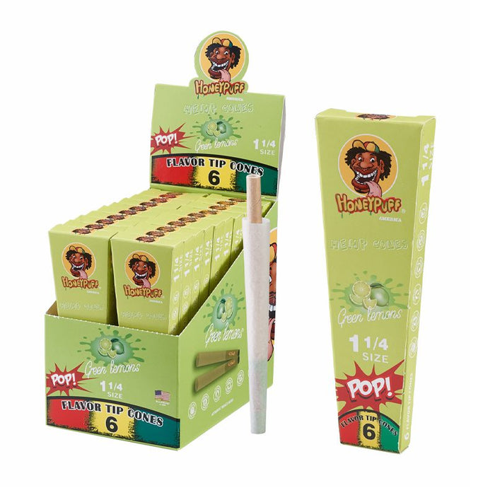 HoneyPuff | Pre-Rolled Flavored Cones – 1 1/4 Size (20 Packs/Display) [P1174] | Jupiter Grass