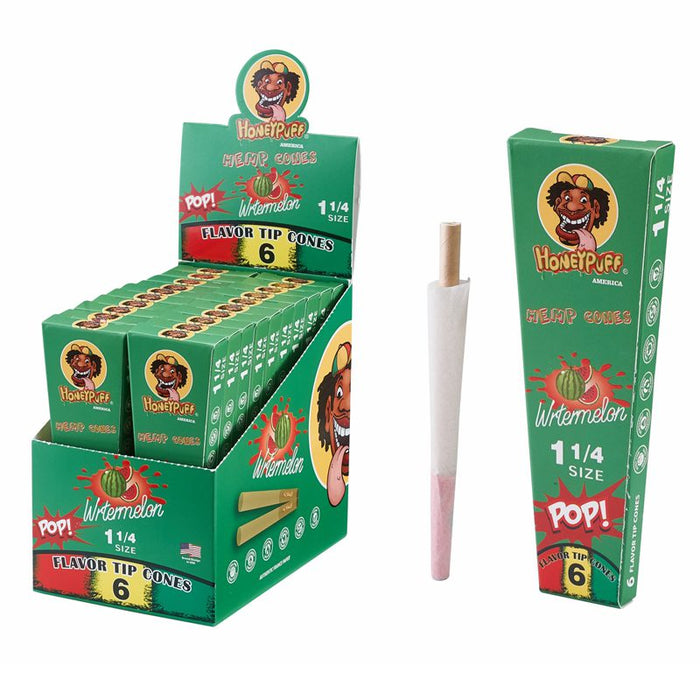 HoneyPuff | Pre-Rolled Flavored Cones – 1 1/4 Size (20 Packs/Display) [P1174] | Jupiter Grass