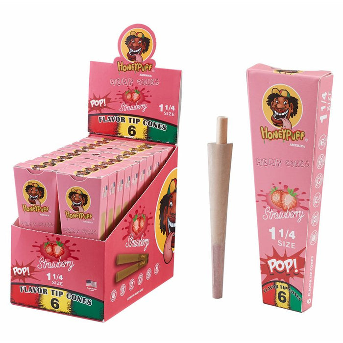 HoneyPuff | Pre-Rolled Flavored Cones – 1 1/4 Size (20 Packs/Display) [P1174] | Jupiter Grass