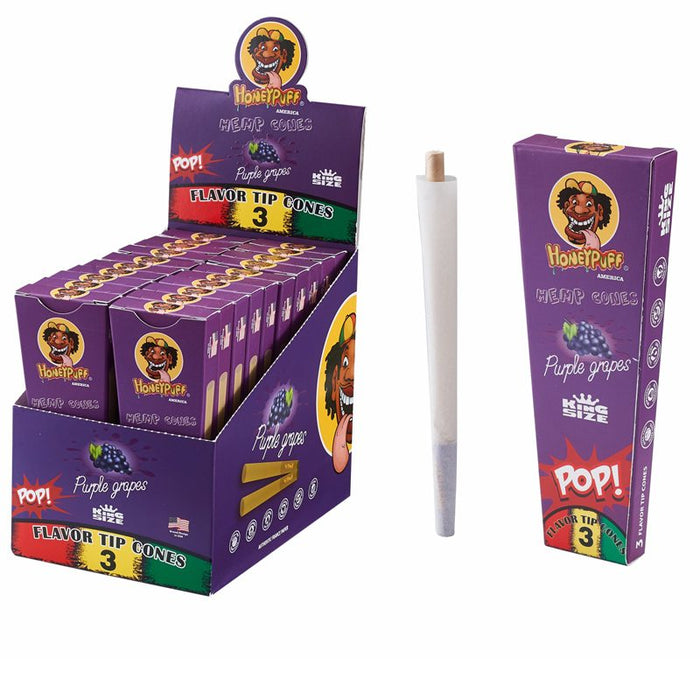 HoneyPuff | Pre-Rolled Flavored Cones – King Size (20 Packs/Display) [P1175] | Jupiter Grass