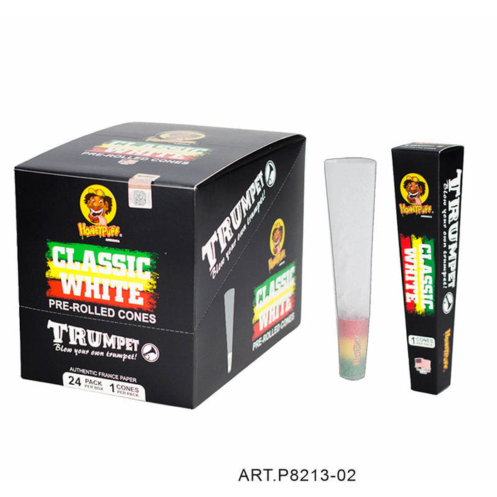 HoneyPuff | Classic Unbleached Pre-Rolled Cone – 5″ (1 Cone/Pack, 24 Packs/Display) [P8213-02] | Jupiter Grass