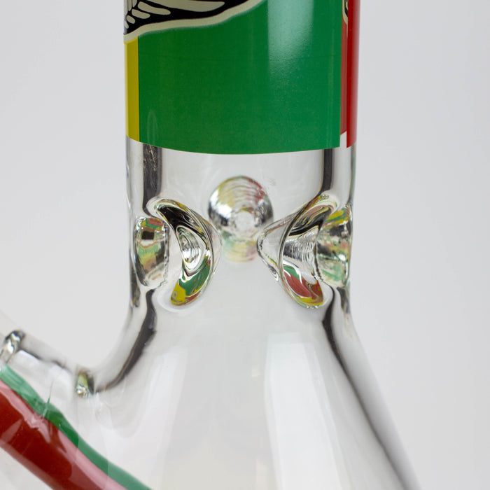 17.5" Rasta Man / 7 mm / classic beaker glass bong | Jupiter Grass