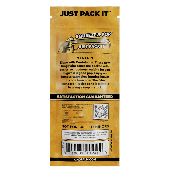 King Palm | Flavored Palm Cones – 3ct | Jupiter Grass