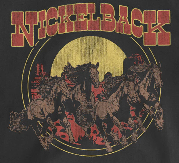 Nickelback | "Wild Horses" Unisex's T-Shirt Black - Officially Licensed | Jupiter Grass