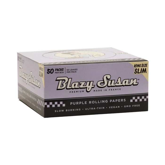 Blazy Susan | King Size Rolling Purple paper box of 50 | Jupiter Grass