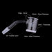 Honeybee Herb - HONEY & MILK BEVEL QUARTZ BANGER - 45° DEGREE | YL | Jupiter Grass