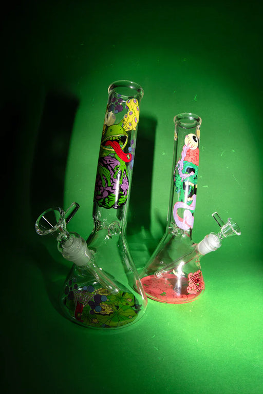 Red Eye Glass® | 10" Brain Frog Beaker [REG202] | Jupiter Grass