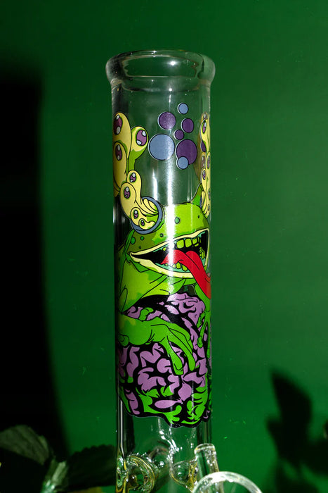 Red Eye Glass® | 10" Brain Frog Beaker [REG202] | Jupiter Grass