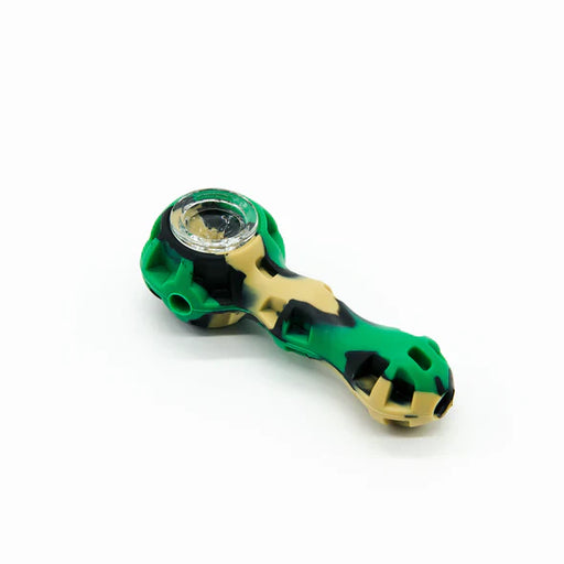 Silicone Hand Pipe w/ Tool – Assorted Colors | Durable, Portable & Easy to Clean | Jupiter Grass