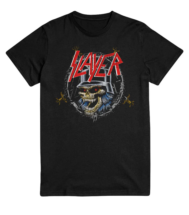 Slayer | "HELMET " Men's T-Shirt-Black- Officially Licensed | Jupiter Grass