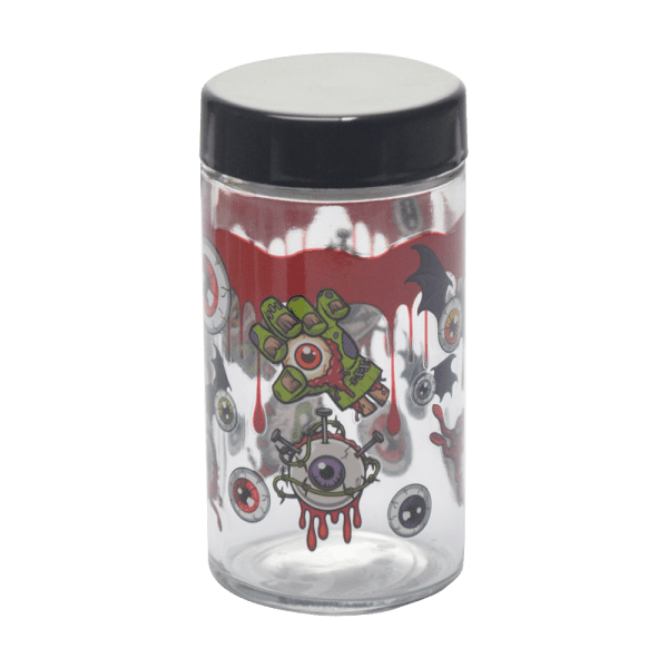 180ml Glass Storage Jar with Sticker Design – Compact & Stylish [SMKZ-145] | Jupiter Grass