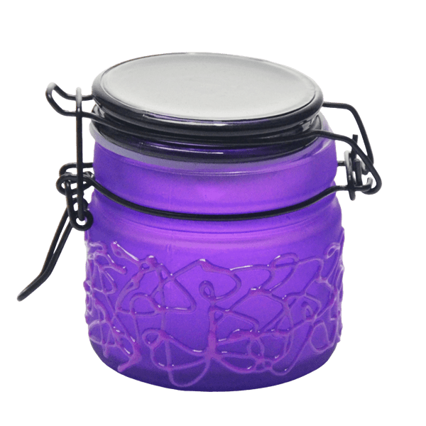 Spider Web Design Glass Storage Jar – Purple-Multiple Sizes Available [SMKZ-139] | Jupiter Grass