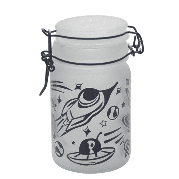 UFO Design Glass Storage Jar-Multiple Sizes Available [SMKZ-141] | Jupiter Grass
