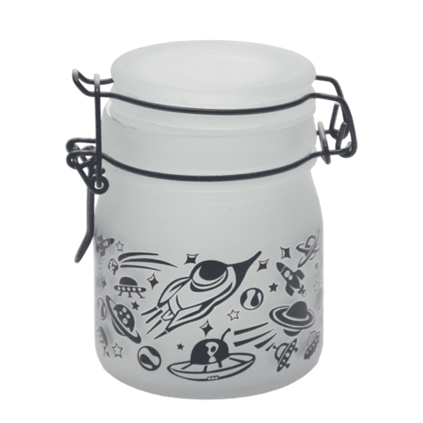 UFO Design Glass Storage Jar-Multiple Sizes Available [SMKZ-141] | Jupiter Grass