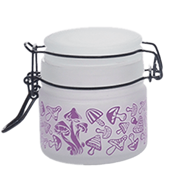 Purple Mushroom Glass Storage Jar-Multiple Sizes Available [SMKZ-142] | Jupiter Grass