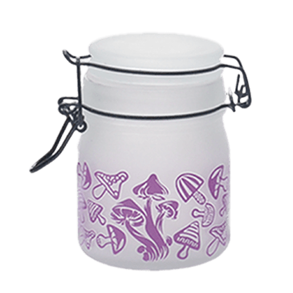 Purple Mushroom Glass Storage Jar-Multiple Sizes Available [SMKZ-142] | Jupiter Grass